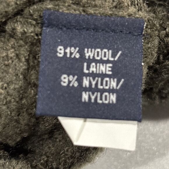 Cutter & Buck Men’s Sweater 3X Dark Green Wool Cable Knit Crewneck - Picture 4 of 16